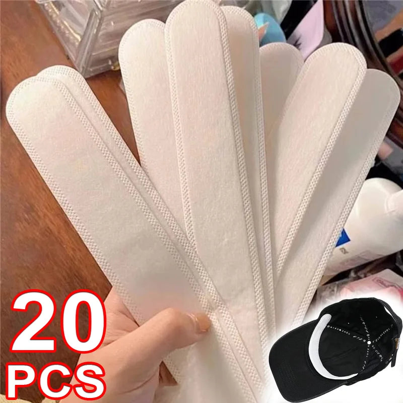 Hat Sweat Absorber Stickers – Summer Cap Liner Bands, Adhesive Sweatband Strips for Visor Hat Size Reduction