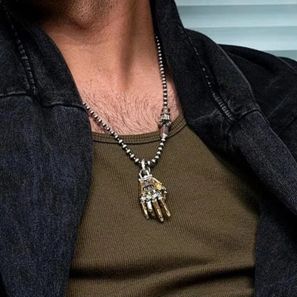 5cm Robot Hand Pendant – Mechanical Bionic Collectible with Movable Finger Joints, Chain Charm Display Ornament & Gift