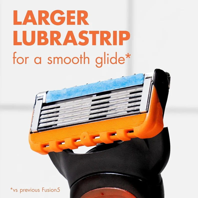 Gillette Fusion5 Men's Razor - 5-Layer Blade Shaver with Lubrastrip for a Comfortable and Safe Shave
