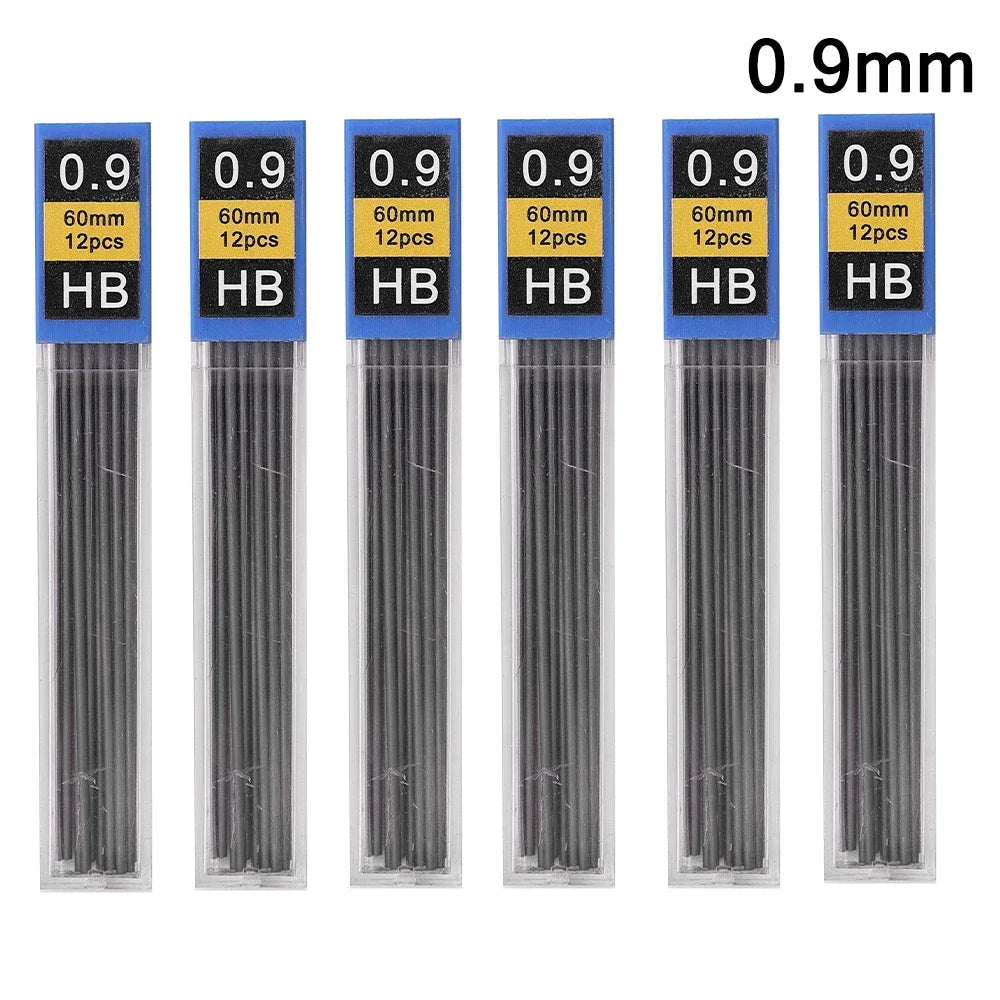 Mechanical Pencil Lead Refill Set 0.3–2.0mm HB – Multi-Size Press Automatic Pencil Leads for Drawing, Painting & Student Stationery
