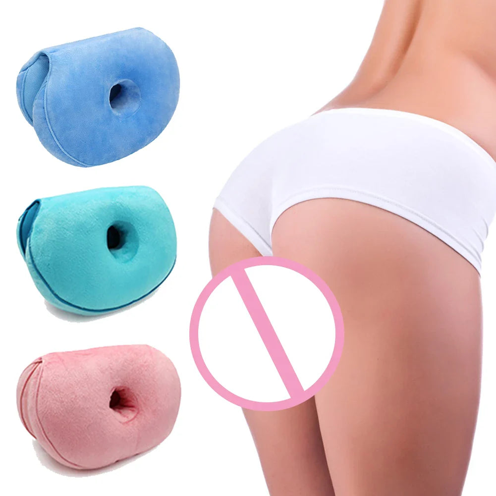 Multifunction Orthopedic Memory Foam Seat Cushion – Dual Comfort Pelvis Pillow for Hip Lift & Pressure Relief