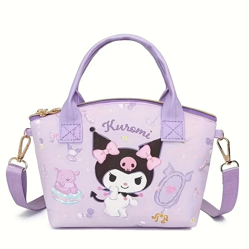 Miniso Lightweight Sanrio Handbag – Cute Hello Kitty Large-Capacity Crossbody Bag, Stylish & Convenient for Shopping