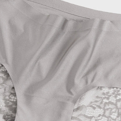 TrowBridge 3PCS Women’s Lace Panties Set — Sexy Silk Satin Underwear, Soft Cozy Big-Size Lingerie Briefs