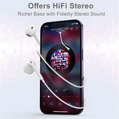 Original Type-C Wired Headphones – 3.5mm Earbuds for Xiaomi, Redmi, Poco, Huawei, Samsung