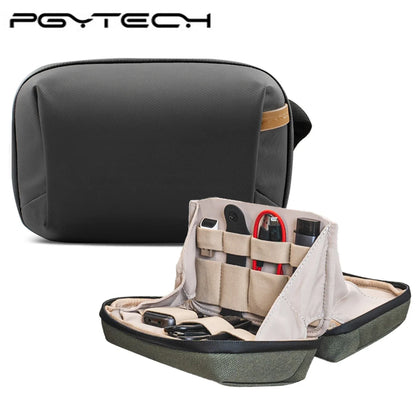 PGYTECH Waterproof Tech Organizer Pouch – Small Electronics Bag for Cables, Phones & Batteries
