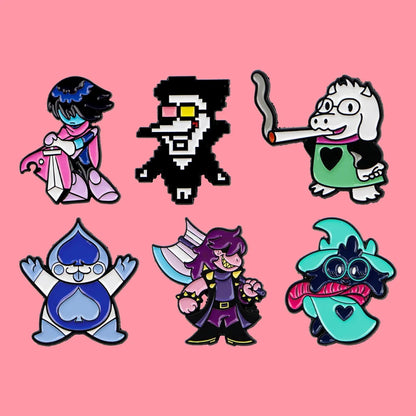 Cartoon Game Enamel Pins - Anime Pixel Brooch Lapel Badges for Backpacks & Clothing