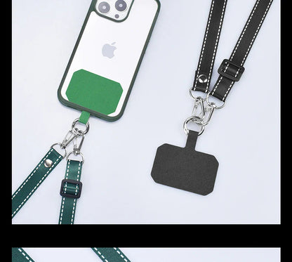 Simplicity Crossbody Cell Phone Lanyard – Adjustable Neck Strap with Universal Clip Gasket, Anti-Lost Mobile Phone Lanyard