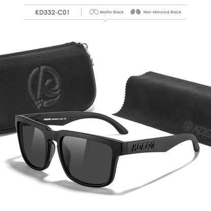 KDEAM Polarized Sunglasses for Men & Women – UV Protection for Fishing, Driving & Hiking with Zipper Case