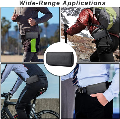 Nylon Phone Holster with Belt Clip – Waist Bag Carrying Case for iPhone 13/12/11/X/XR & Samsung Galaxy S22/S21/S20