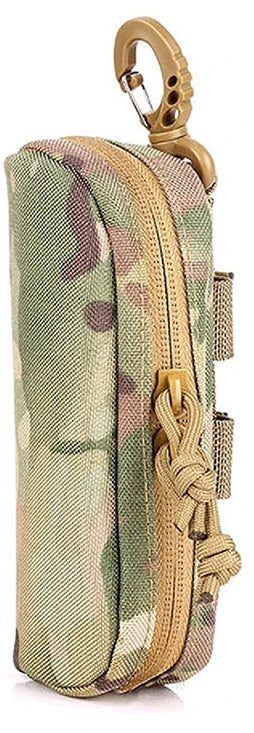 Tactical MOLLE Shockproof Eyeglass Case – Portable 1000D Nylon Protective Hunting Sunglasses Box