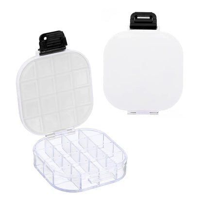16-Well Transparent Paint Storage Box — Airtight Moisture-Proof Container & Foldable Painting Palette