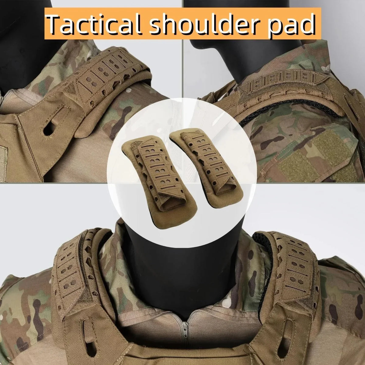 Outdoor Tactical Shoulder Pad – Breathable Non-Slip Sling Cushion Cushioning Shoulder Liner for Hunting & Gear Support