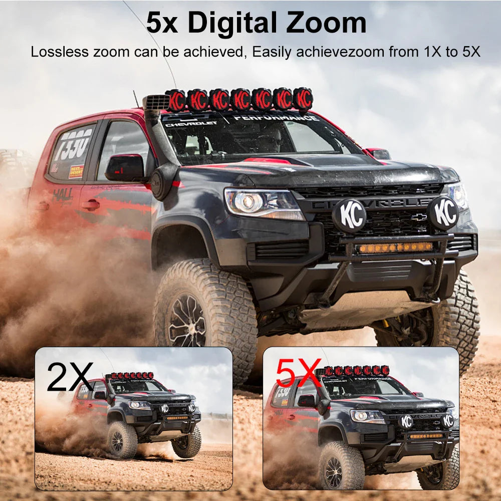 6K 4K60FPS Action Camera – 50MP Dual Screen, 2.0" Touch LCD, EIS, WiFi, 170° Lens, 30M Waterproof, 5X Zoom with Remote