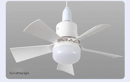 30W E27 Ceiling Fan Light with Remote - LED Dimming Function, Intelligent Silent Fan for Bedroom & Living Room