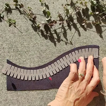 Silicone Hemmer Sewing Tool – Flexible Hem Ruler with Marking Holes for DIY Sewing & Crafting Gifts