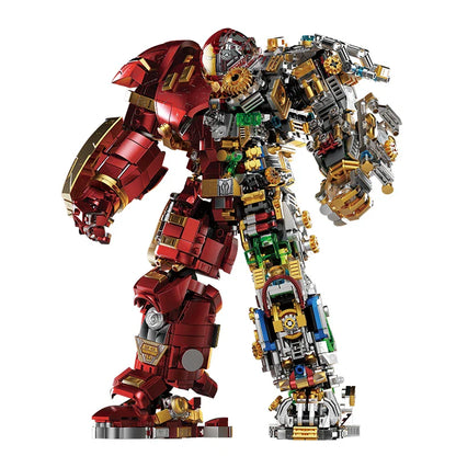 2700+ PCS Iron Heroes Building Block Set, Action Figure Mech Buster DIY Brick Construction Toys for Kids & Adult Collectors Gift Set