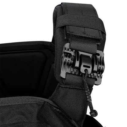 New 6094 Combat Vest – Quick Detachable Light Laser Cut Tactical Gear, Black Airsoft Carrier for Combat Equipment