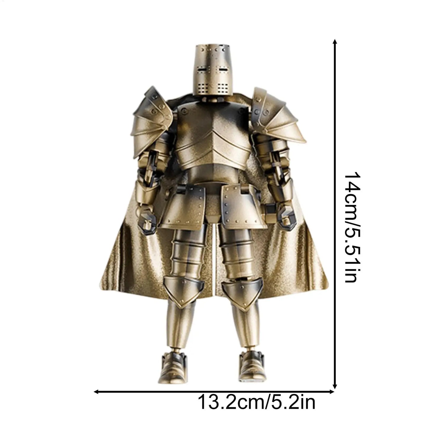 Multi-Jointed Medieval Knight Action Figure – Fully Flexible 360° Movable Body Model Figurine