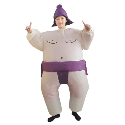 2023 Inflatable Sumo Wrestler Costume – Blow-Up Cosplay Suit for Kids & Adults Party Dress