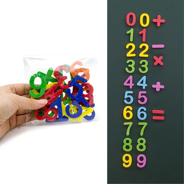 24-76pcs Magnetic Alphabet Letters — EVA Foam Refrigerator Stickers for Toddlers & Kids, Educational Spelling & Counting Toy Gift