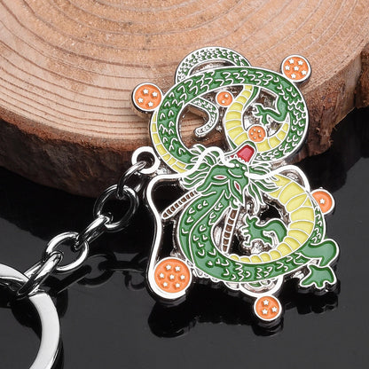 Japanese Anime Dragon Ball Z Stars Keychain Figures – Series 1-7 Pendant Toy Car Keyring, Cosplay Party Gift