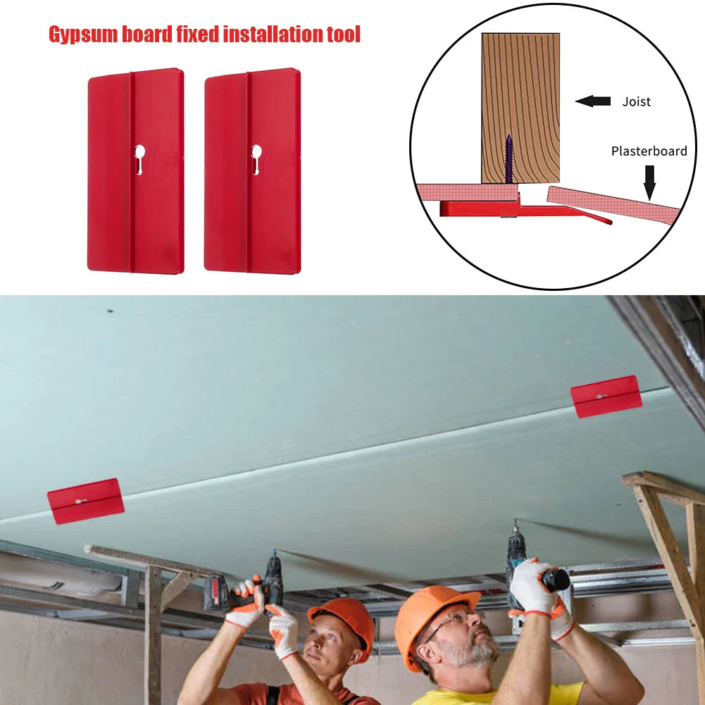 Drywall Fitting Tool Set | Plasterboard Fixing Tool | Room Ceiling & Sloped Wall Decoration Carpenter Tool | Ceiling Positioning Plate - 2/4pc