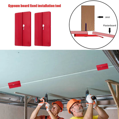 Drywall Fitting Tool Set | Plasterboard Fixing Tool | Room Ceiling & Sloped Wall Decoration Carpenter Tool | Ceiling Positioning Plate - 2/4pc