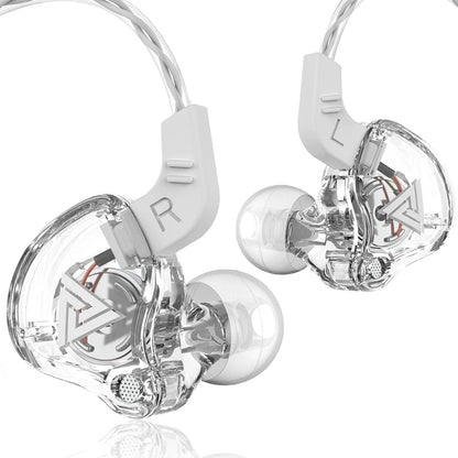 QKZ AK6 In-Ear Earphones - 6 Dynamic Drivers, Stereo Headphones with Mic, Sports HIFI Subwoofer Monitor Earbuds