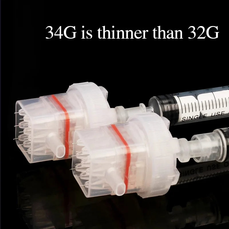 32G/34G Medical Disposable Nine-Needle Head – Pain-Free Ultra-Fine Connection for Beauty Machines
