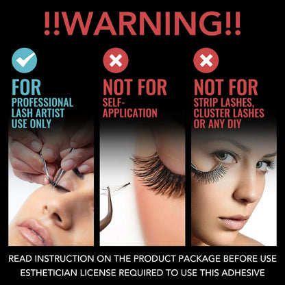 Gollee 0.5s Fast-Drying Eyelash Extension Glue – Waterproof Professional Adhesive for Salon Lashes