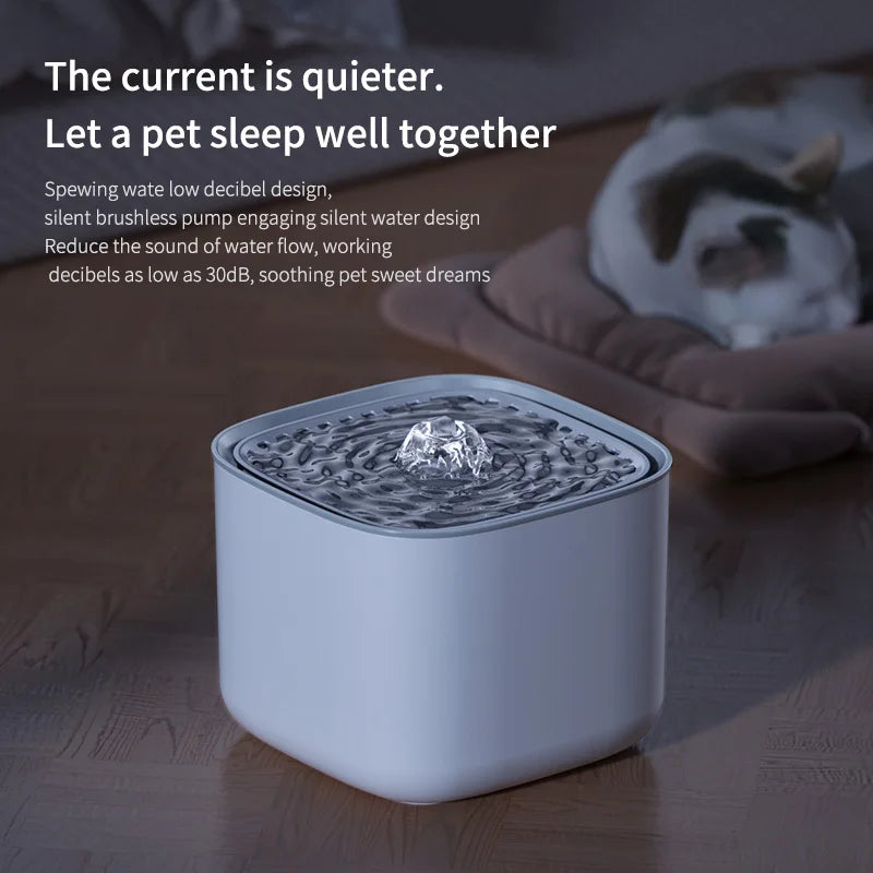 3L USB Cat Water Fountain – Automatic Filtered Water Dispenser for Cats