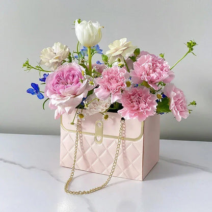 Flower Box Rose Packaging – Portable Gift Box for Valentine’s Day, Birthday, Party, Candy & Cake Wrapping