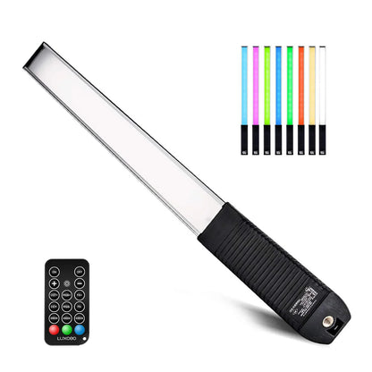 LUXCEO Q508A RGB LED Video Light Stick 10W Rechargeable 2600mAh – 36 Color CCT Studio Lighting for YouTube & Photography