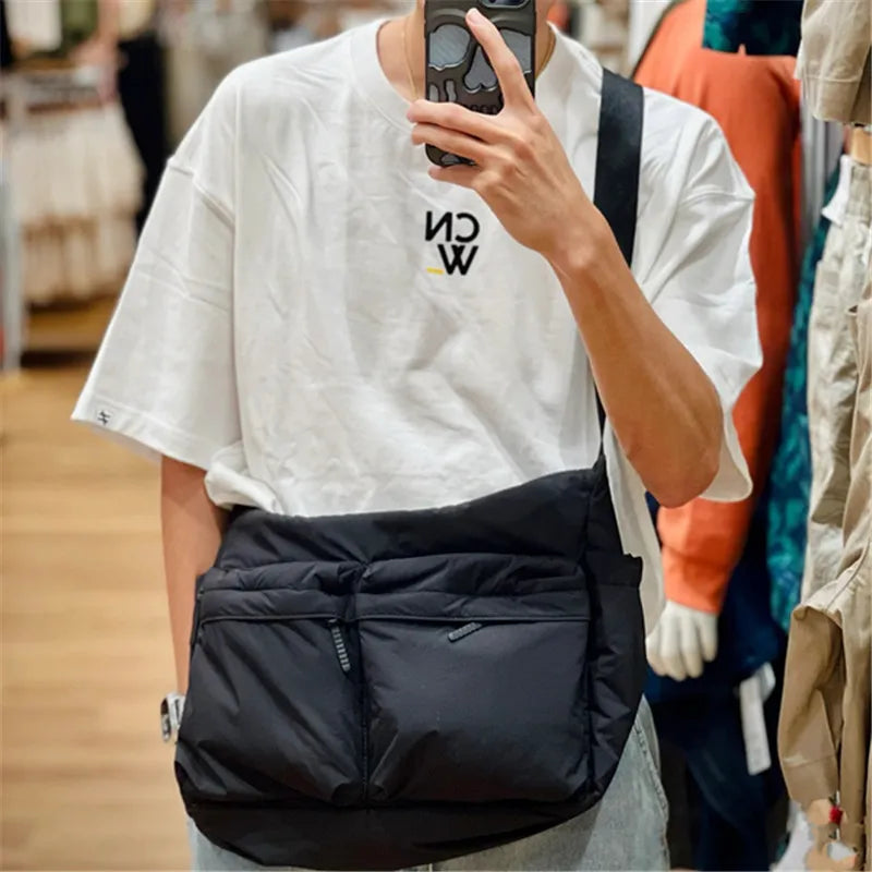 Thickened Casual Messenger Bag – Large Capacity Multi-Pocket Laptop Shoulder Bag for Men & Women Travel and Sports