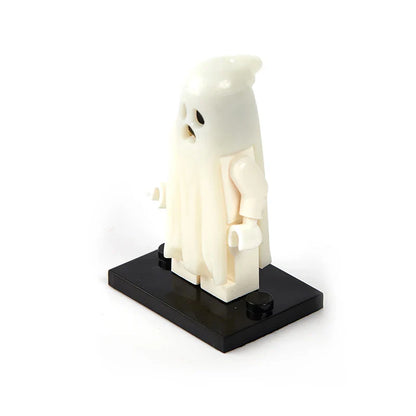 Halloween Horror Building Blocks – Luminous Smiling & Crying Ghost Action Figure Toy for Kids