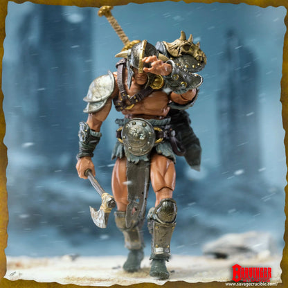 1/12 7-Inch Savage Crucible Action Figure — Harbinger Studios Wave 2 Jaeger Nashom Krieger Whoman Barbarian Anime Collectible Gift