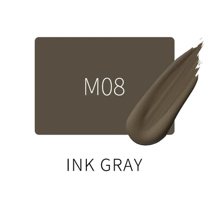 AIMOOSI 18-Color Eyebrow Micropigmentation Pigment — Semi-Permanent Organic Tattoo Ink for Eyeliner & Makeup Supplies