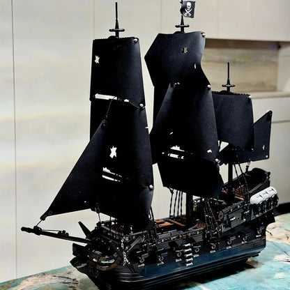 2025 MOC 2862PCS Black Pearl Pirate Ship Building Blocks — Sailboat Model Toy | Kids Birthday Gift