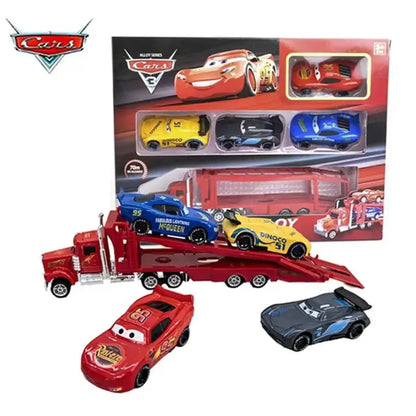 Pixar Lightning McQueen & Jackson Storm 1:55 Diecast Car Model — Collectible PVC Toy Truck Gift for Kids