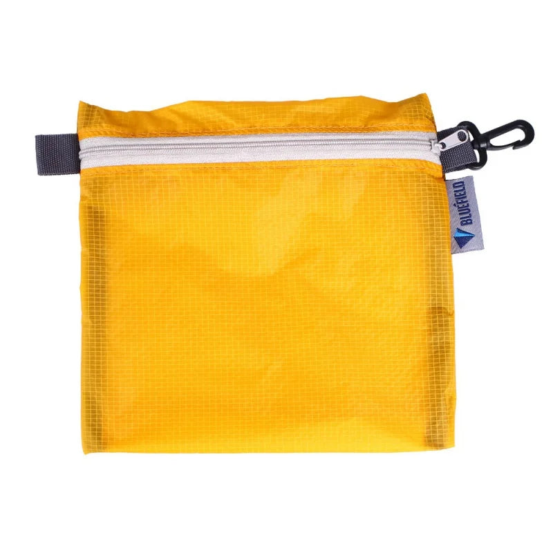 Waterproof Nylon-Silicon Hook Pouch — Portable Zipper Organizer for Camping, Hiking & Travel Storage