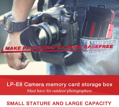 Desional E8 CFexpress & SD Card Case – Waterproof, Anti-Drop Memory Card Storage Box for TF & Phone Cards