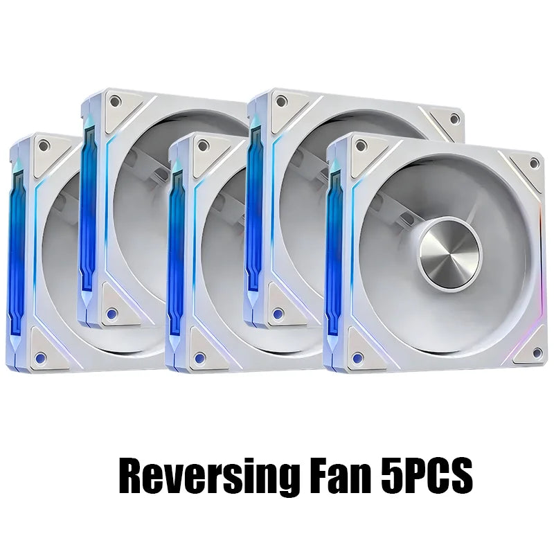 LDPCSJ Prism 5 Pro 120mm ARGB RGB Case Fans – 4PIN PWM 5V 3PIN PC Cooling Kit for CPU Water Cooler Gaming PC Ventilation System