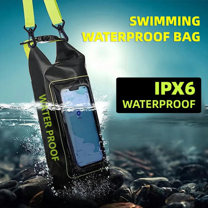2L Touch Screen Waterproof Dry Bag: for Trekking, Drifting, Rafting, Surfing, Kayaking - Outdoor Sports Camping Equipment XA394Q