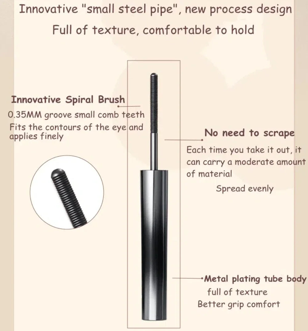 Judydoll Lash Lengthening Waterproof Mascara – Curling, Thick, Non-Smudge, Quick-Dry, Long-Lasting Eye Makeup Cosmetics