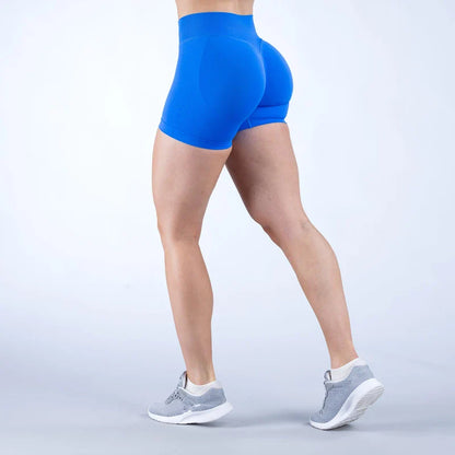 Women’s Gym Impact Running Shorts — Seamless Scrunch Butt Biker & Yoga Athletic Leggings