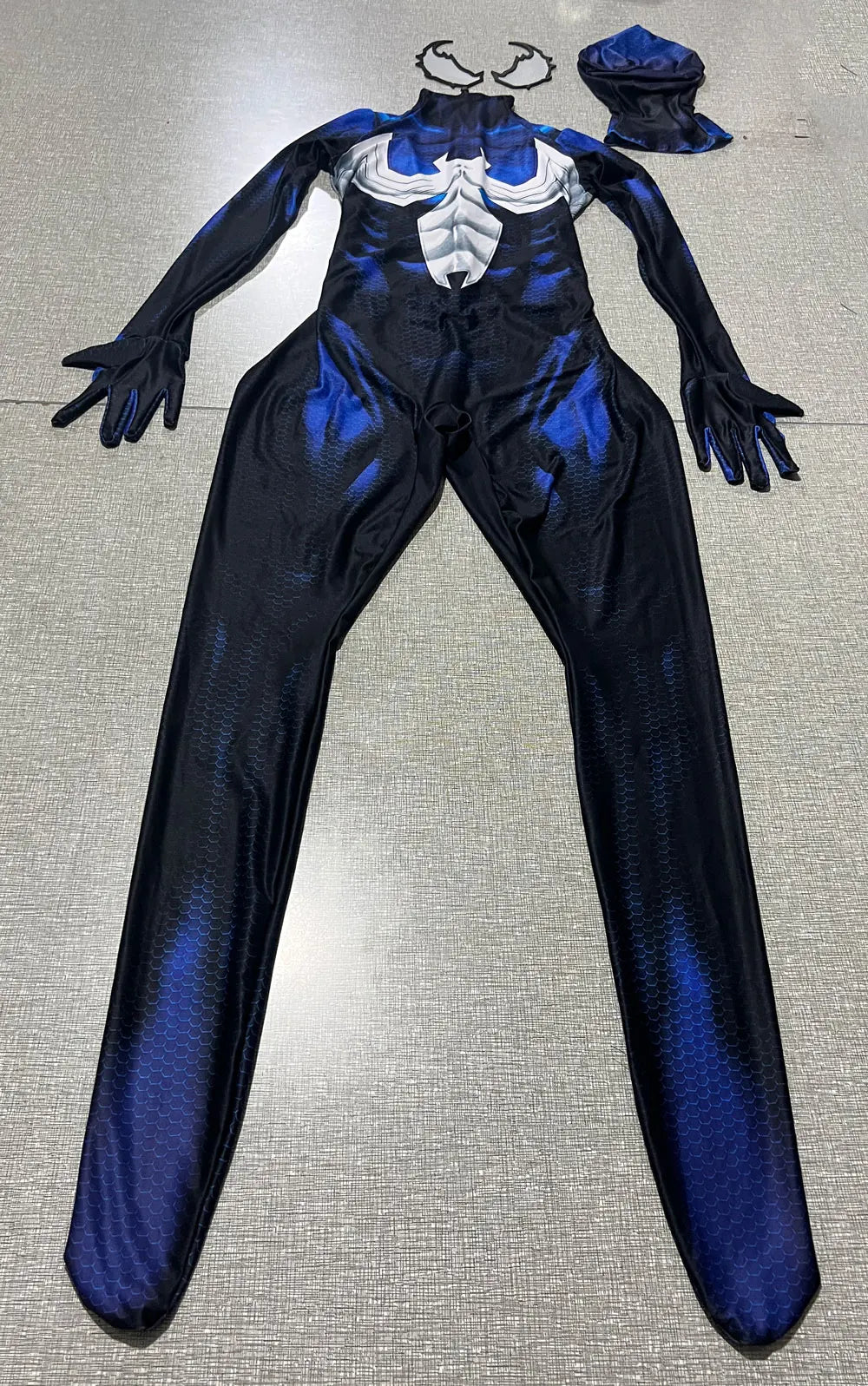 Men’s Spider-Man 2 Venom Cosplay Costume – Adult Zentai Bodysuit for Halloween & Party