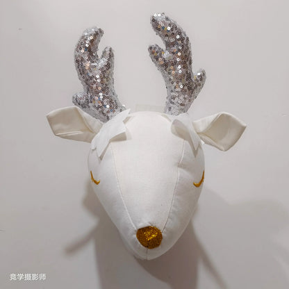 Handmade 3D Felt Animal Heads — Elephant & Swan Wall Hanging Decor for Nursery & Kids’ Bedroom