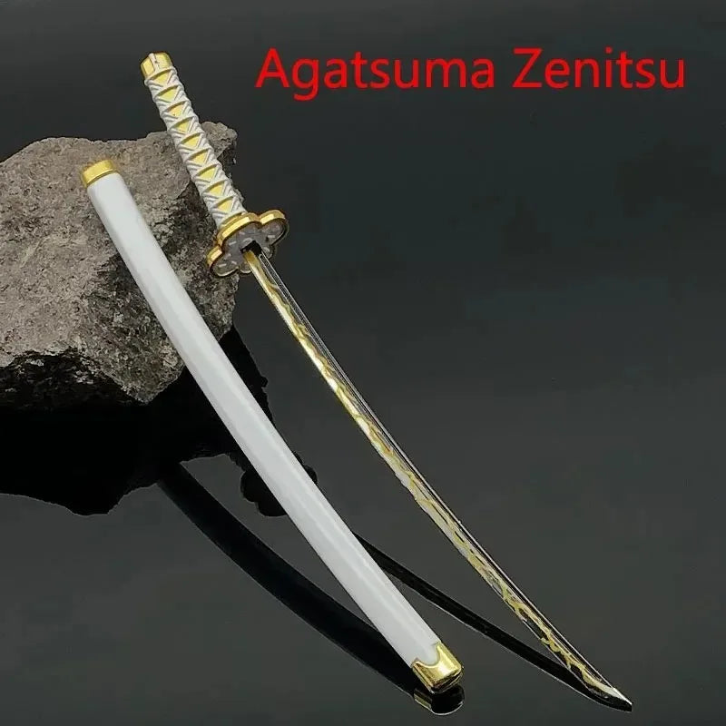 25cm Demon Slayer Metal Katana Sword Toy – Tanjirou Ghost Killer Anime Cosplay Prop & Home Decor Collection