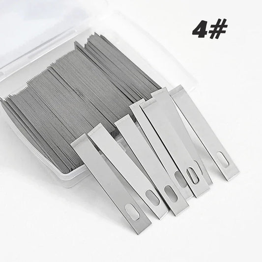 100/20pcs #4 Metal Scalpel Blades – DIY Engraving, Wood Carving & Sculpture Knife Replacement Cutting Tools