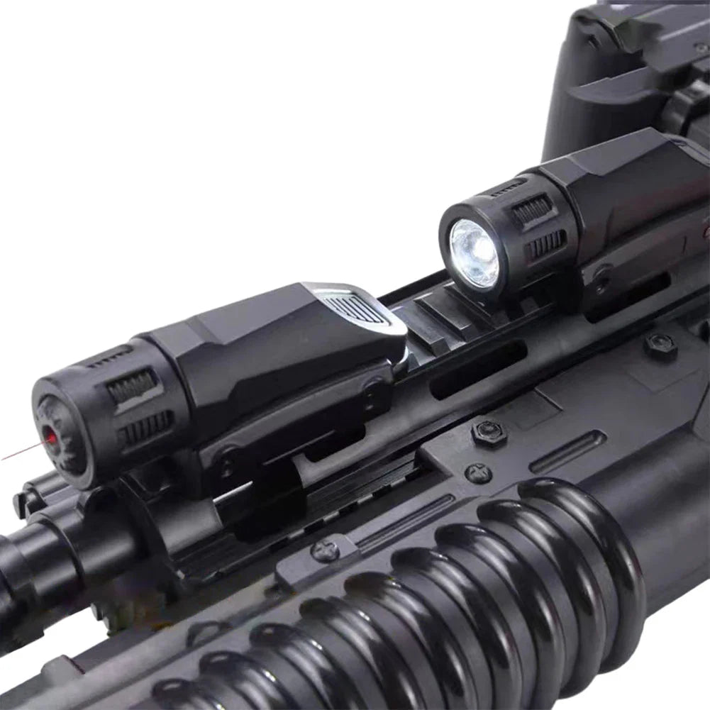 Tactical Weapon Gun Light - Flashlight for M416/M1911/Glock G18 Airsoft Pistol & Rifle, Fits 20mm Picatinny Weaver Rail